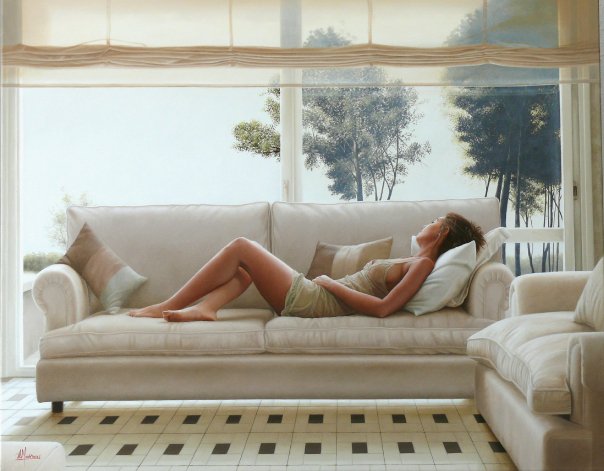 pintura hiperrealista de Alexandre Montoya, arte hiperrealista colombia